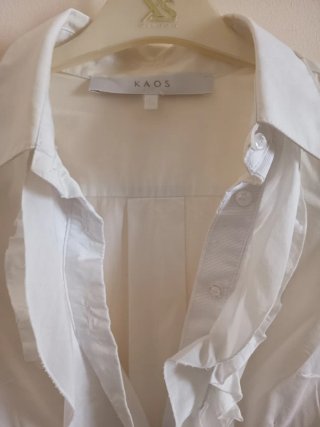 Camicia Kaos bianca con rouches