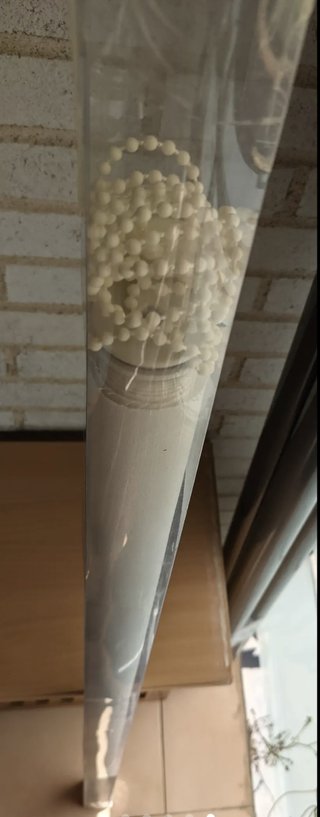 NUEVO, IKEA Estor de ALGODÓN 100 % blanco, Isdans