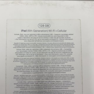 iPad 6ª Gen 128GB Wi-Fi + Cellular