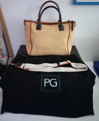 Bolso de mano PG Beige y Marrón