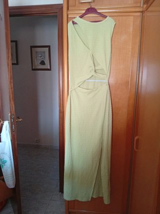 Vestido largo verde de verano
