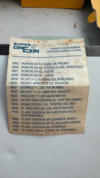 Super Cinexin Proyector Cine Super 8