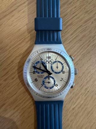 Swatch Irony Olympics 2004 + custodia con lente d'ingrandimento COLLEZIONE