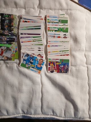Lote 500 cromos fútbol temporadas varias