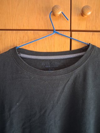 Camiseta básica negra talla XXL
