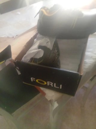Zapatos de trabajo FORLI negros y amarillos,