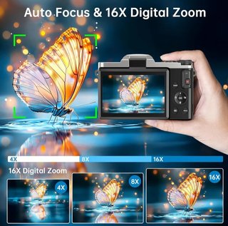SIN ABRIR Cámara Digital con WiFi 4K