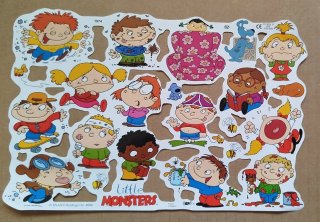 Lamina Cromos troquelados Little Monsters 1974