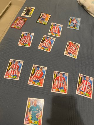 Colección Cartas Fútbol: Oblak, Griezmann, Godín