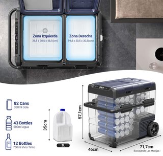Nevera Portátil Eléctrica con Batería