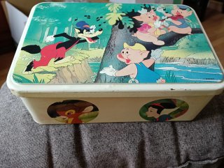 Caja Antigua Disney Los Tres Cerditos