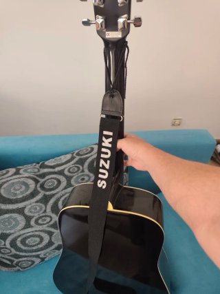 Guitarra Acústica Suzuki Negra