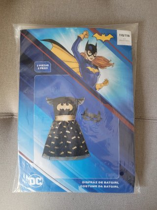 Disfraz Batgirl Niña Negro y Dorado