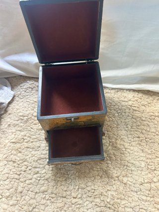 Caja joyero vintage con cajón