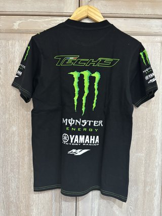Camiseta Monster Energy Yamaha Moto GP Negra