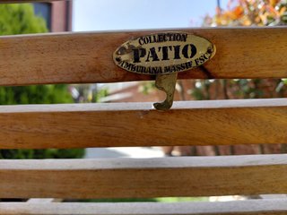 Sillón de teca plegable