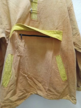 Sudadera con capucha amarilla talla L