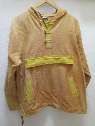 Sudadera con capucha amarilla talla L