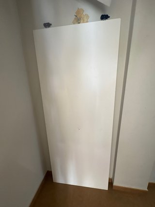 Puerta corredera blanca 82,5 cm