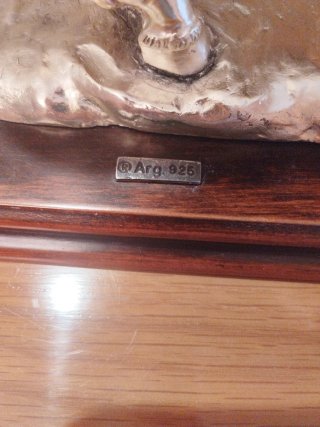 Figura de bronce guerrero romano con carro