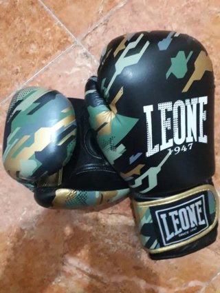 Guantes Boxeo Leone 16oz Neo Camo