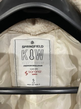 Abrigo Springfield Beige Cálido. Keep Warm Sólo un