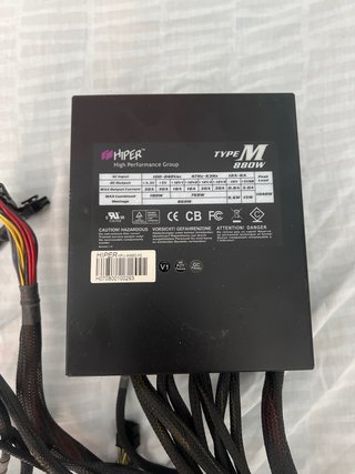 Fuente Alimentación Hiper Type M 880W 80 Plus