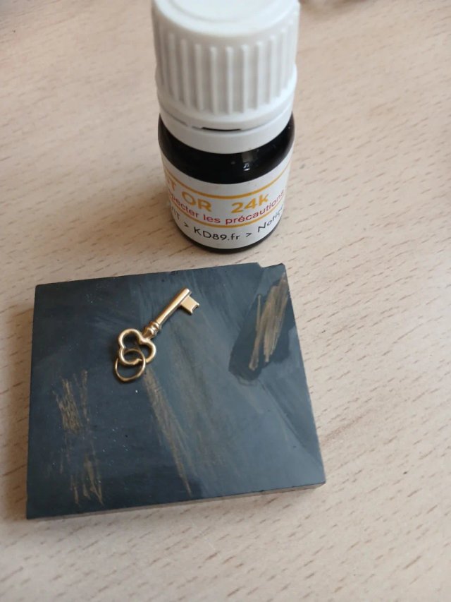 Colgante Llave Oro 24k