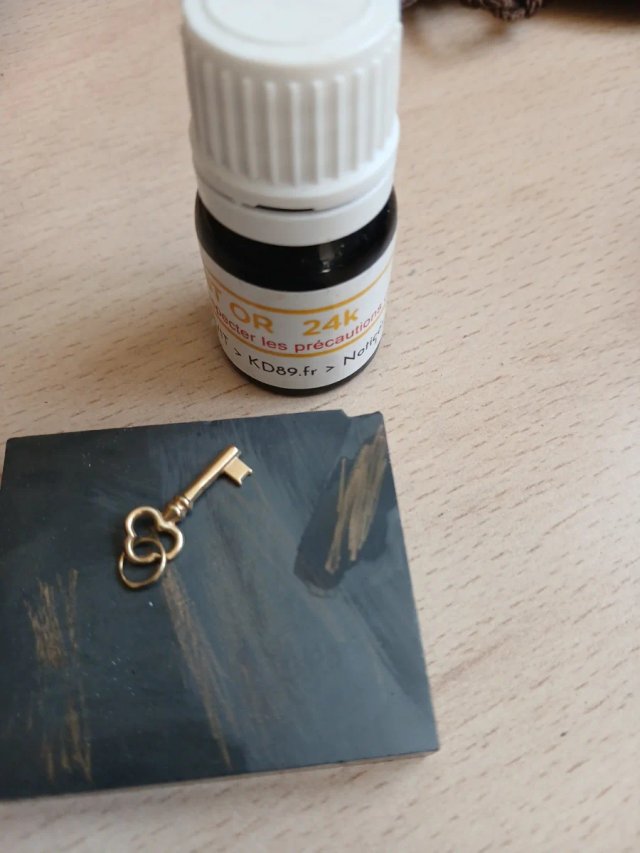 Colgante Llave Oro 24k