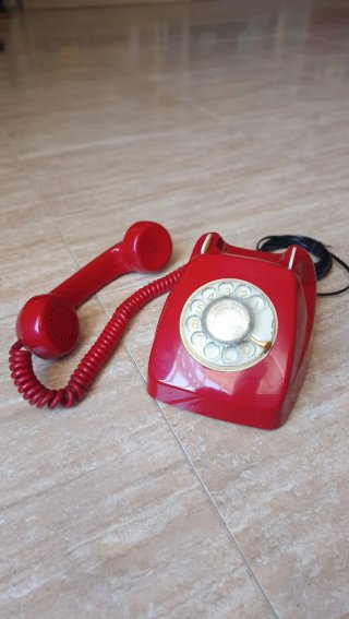 Teléfono Heraldo Rojo Telefónica Vintage