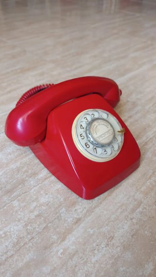 Teléfono Heraldo Rojo Telefónica Vintage