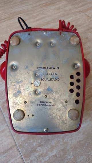 Teléfono Heraldo Rojo Telefónica Vintage