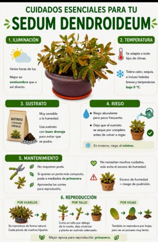 Planta Sedum Dendroideum