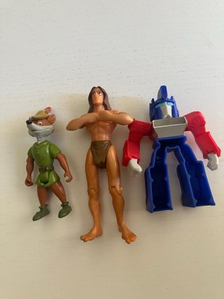 Lote Figuras: Robin Hood, Tarzán, Transformers C1