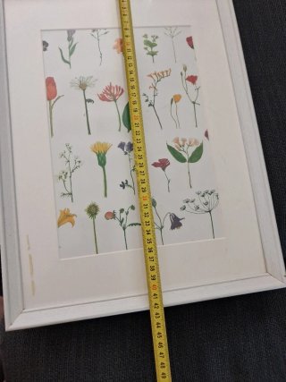 Cuadro Ikea Flores y Hojas