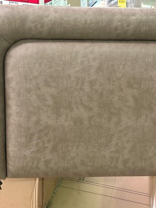 Cabecero polipiel beige/marrón