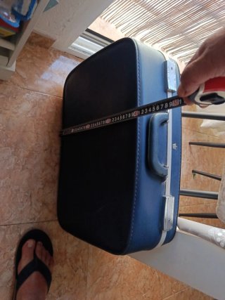 Maleta de viaje azul vintage Una Auténtica Hoya!!