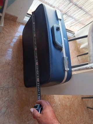 Maleta de viaje azul vintage Una Auténtica Hoya!!