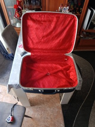 Maleta de viaje azul vintage Una Auténtica Hoya!!