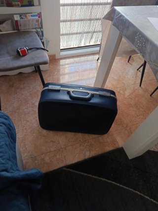 Maleta de viaje azul vintage Una Auténtica Hoya!!
