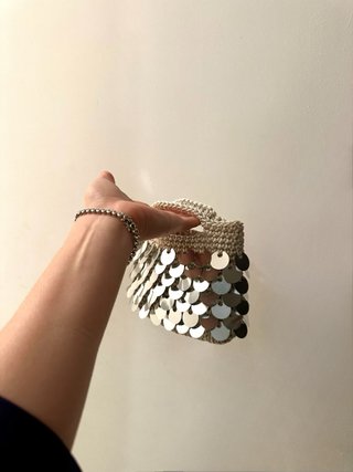 Pochette uncinetto 14x13 cm