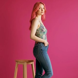 Top Terranova multicolor stile etnico
