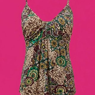 Top Terranova multicolor stile etnico