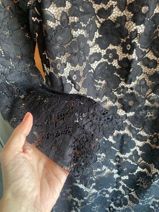 Vestido Ted Baker Negro Encaje