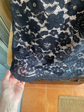 Vestido Ted Baker Negro Encaje
