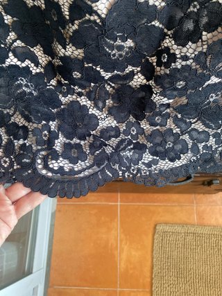 Vestido Ted Baker Negro Encaje