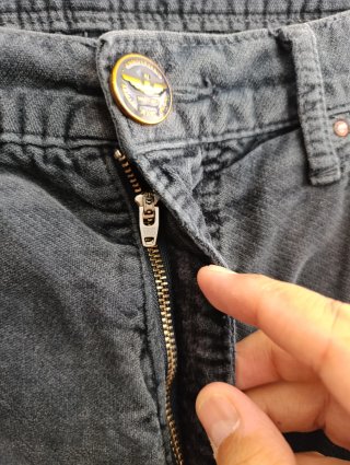Pantaloni Armani Jeans Velluto Blu Vintage