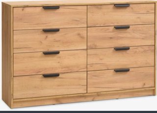 Cómoda de madera con 8 cajones