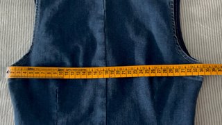 Vestido midi denim Stradivarius elástico