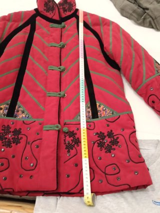Chaquetón Rojo y Verde T. 44
